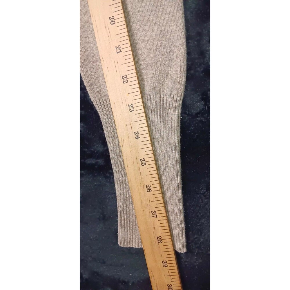 Banana Republic Silk Cotton Cashmere Blend Vneck Sweater S Taupe Brown Preppy - Picture 10 of 13